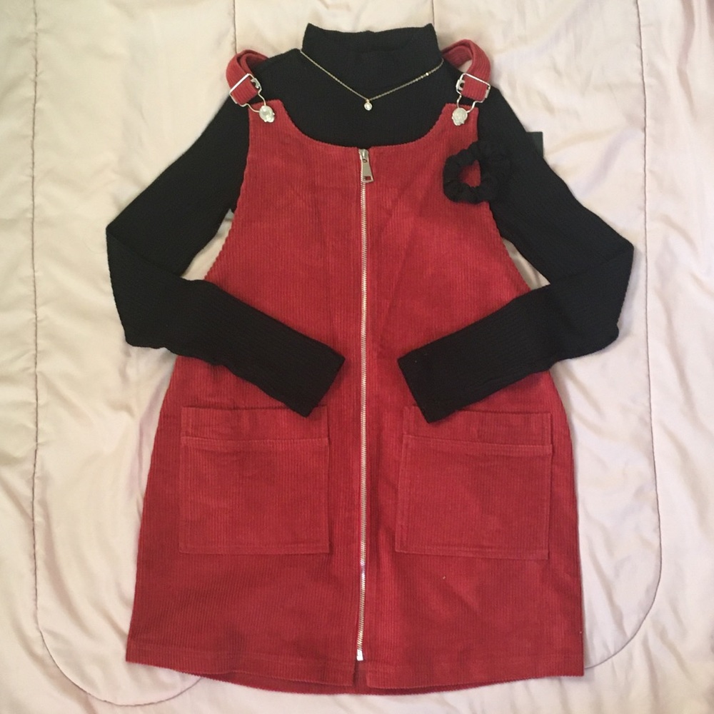 Corduroy Overall Dress